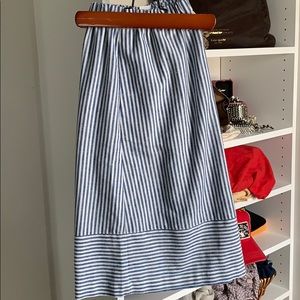 J crew blue and white skirt. Like new.